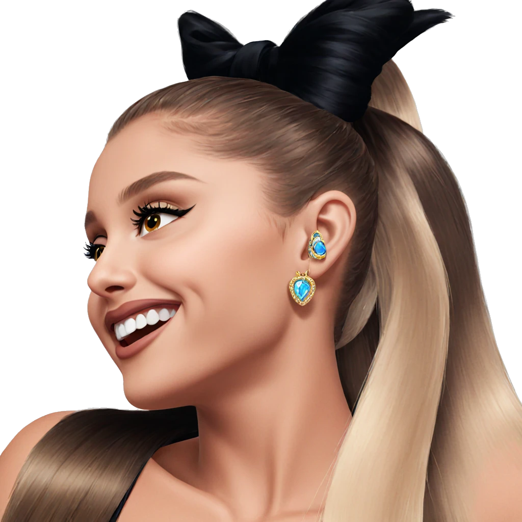 portrait of a girl with jewelry emoji