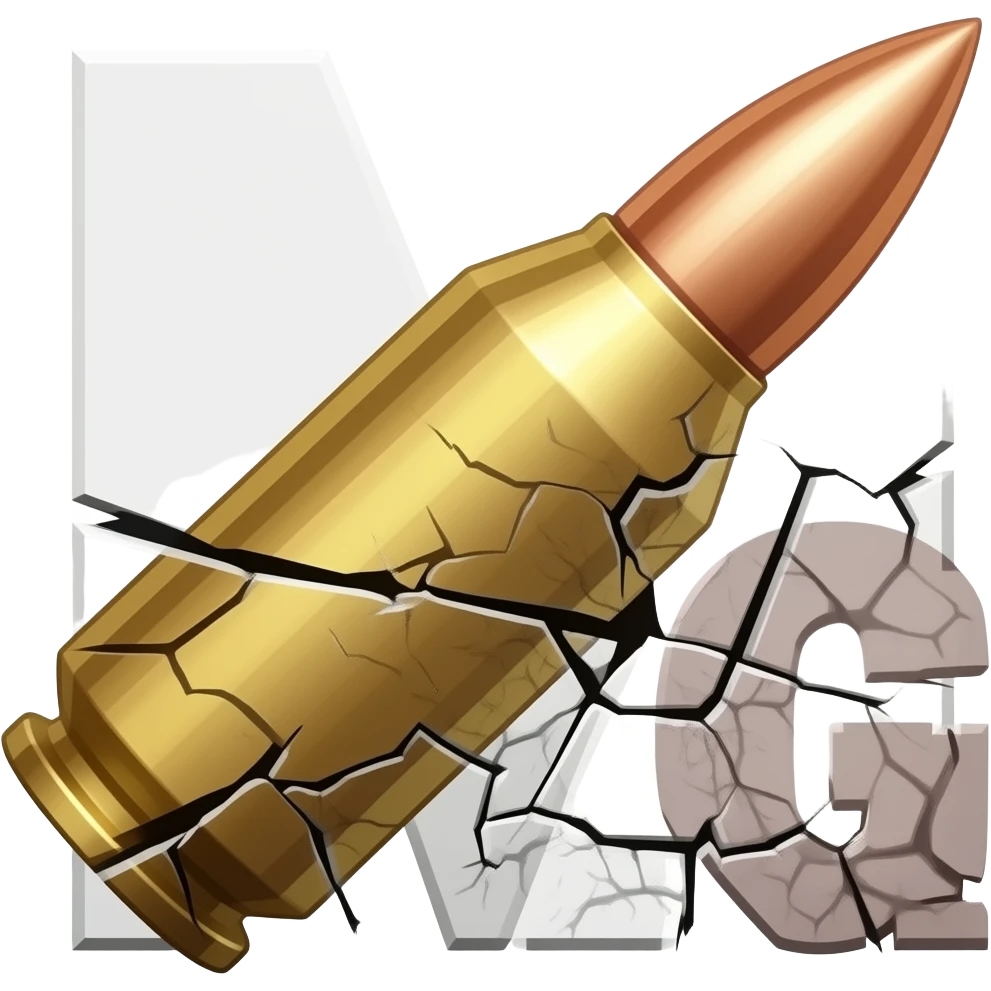 Надпись MLG! и ломается от пули пронзённой emoji
