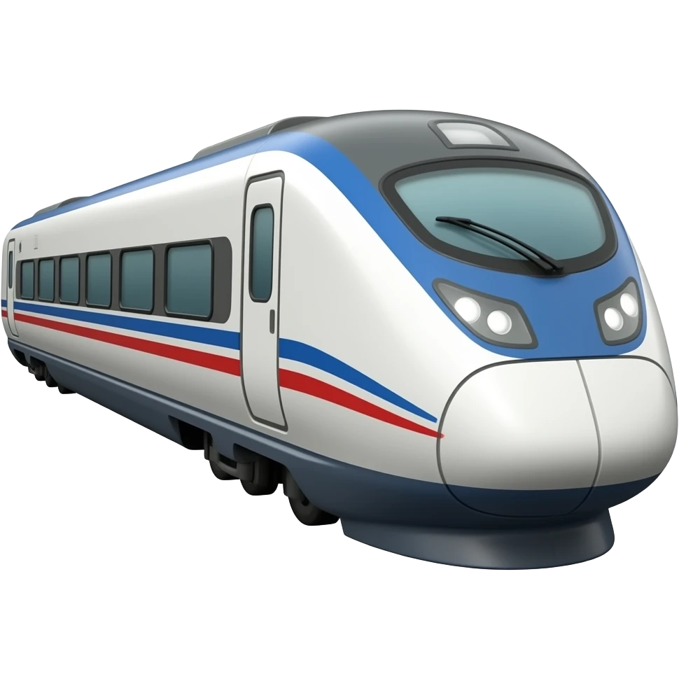 3d bullet train emoji