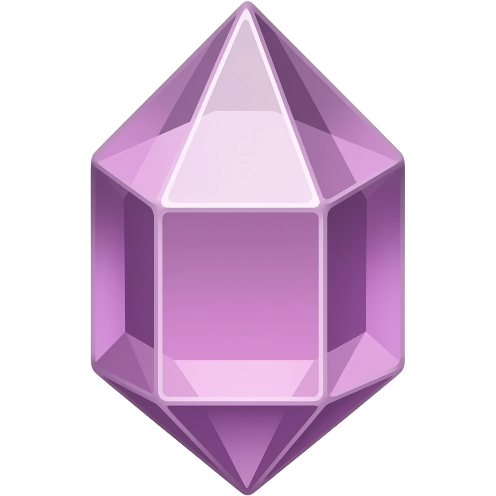 Mauve crystal emoji