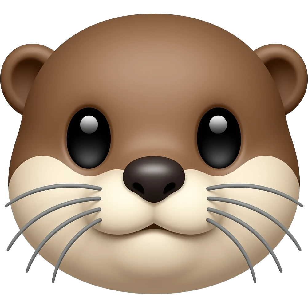 tête loutre + coquin emoji