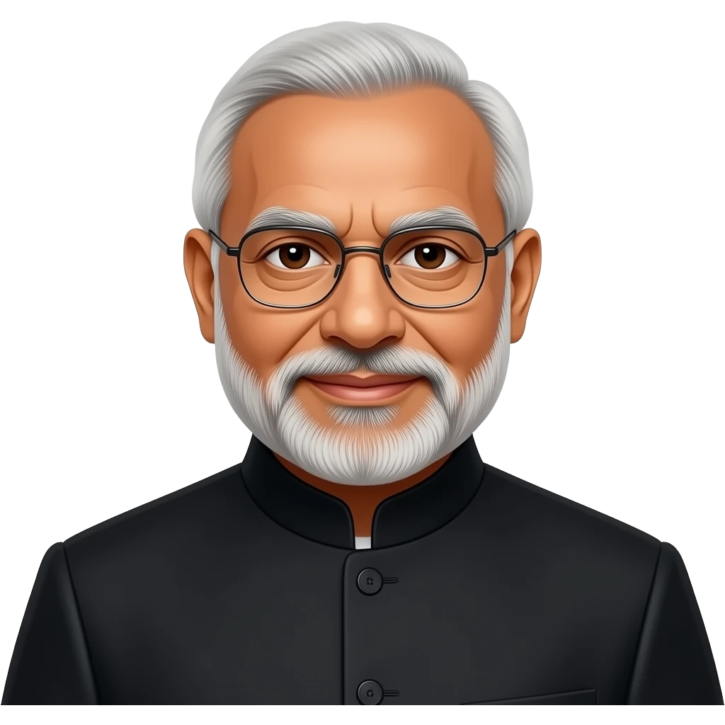 Black modi bjp emoji