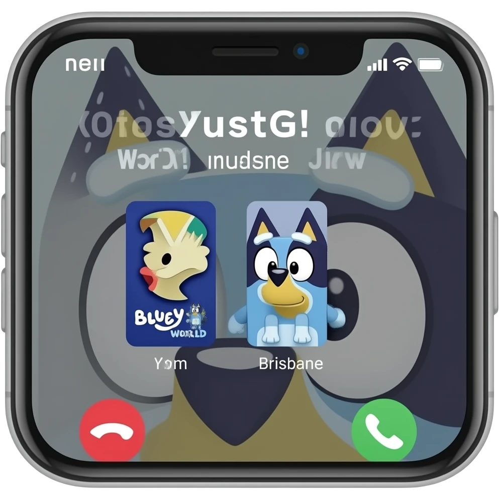 Incoming Call 📞 From Bluey's World 🌎 Brisbane emoji