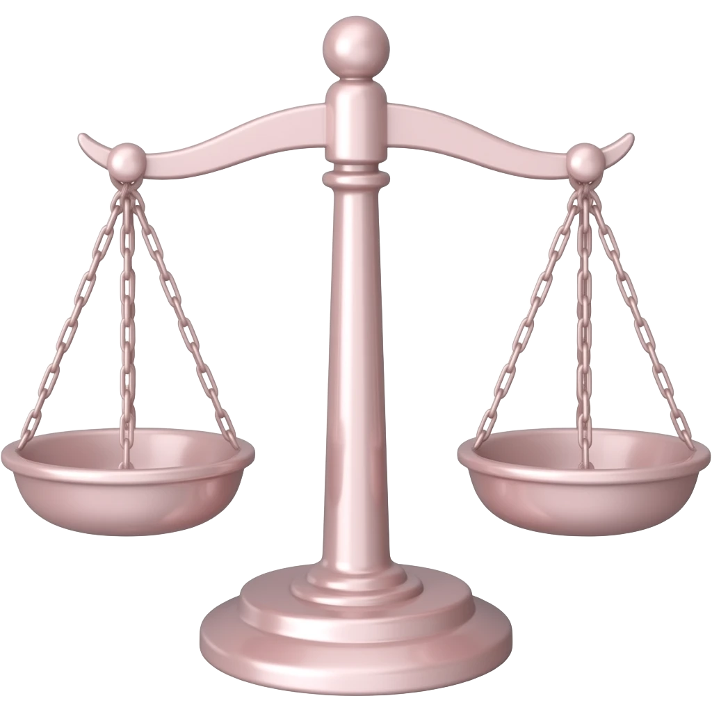 balancing light pink scale emoji