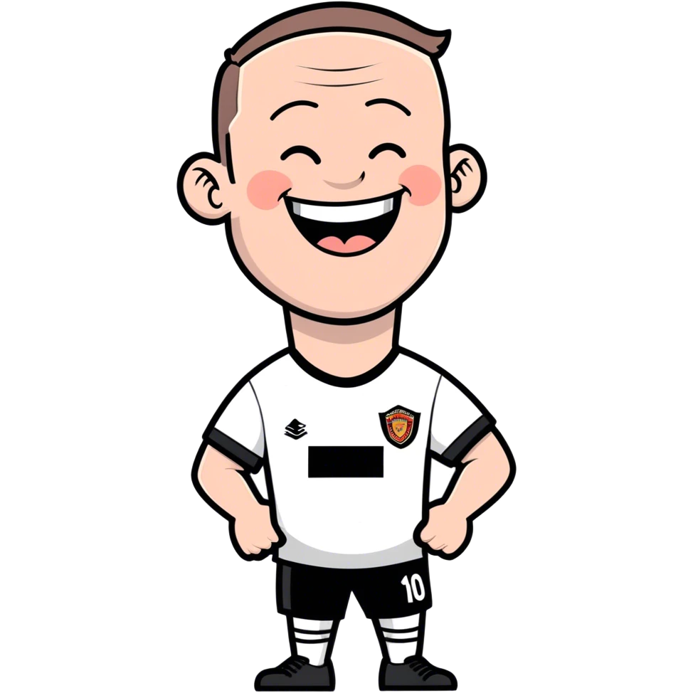 Wayne Rooney saying happy birthday emoji