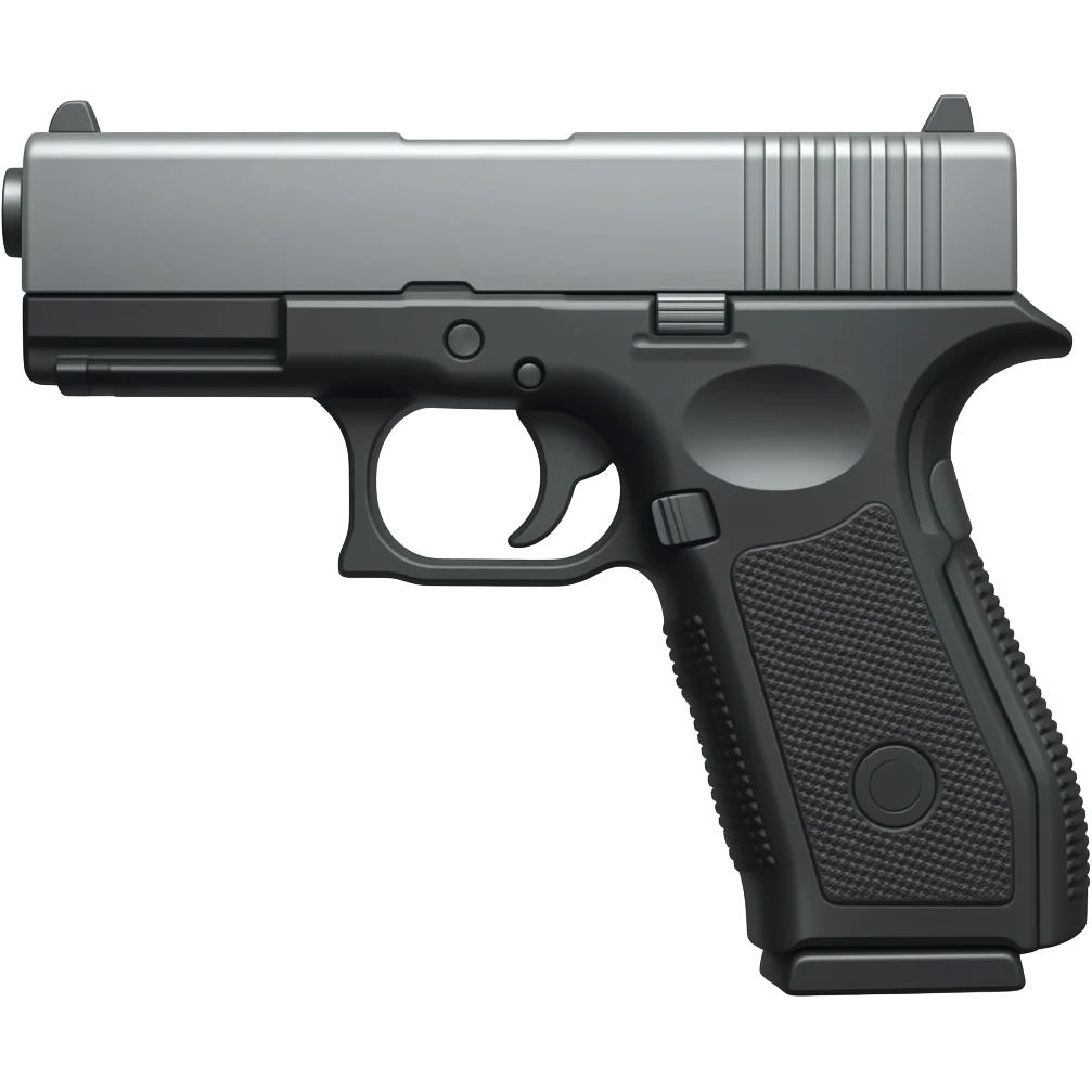 Glock with silver slide emoji