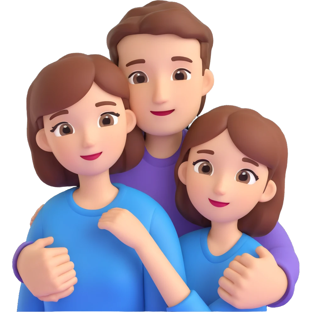 couple posing, close up pose, living room background emoji