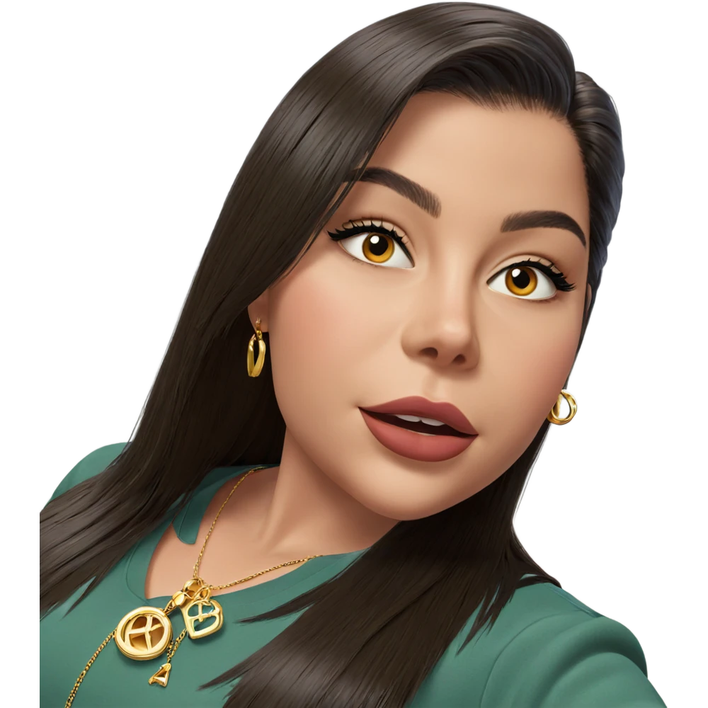 girl with car and jewelry emoji