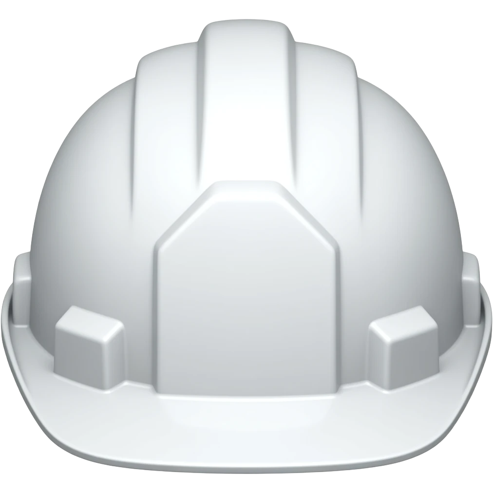 Casco blanco de ingeniero emoji