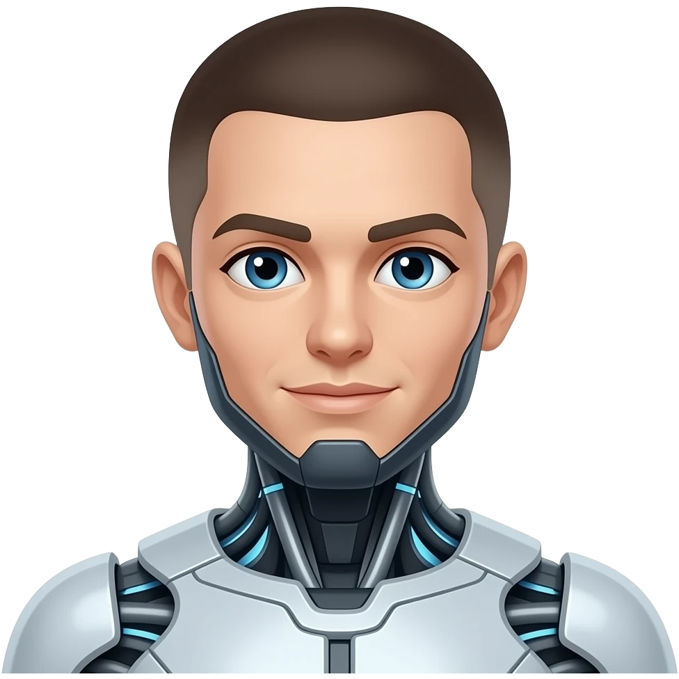 Create an emoji of cyborg emoji