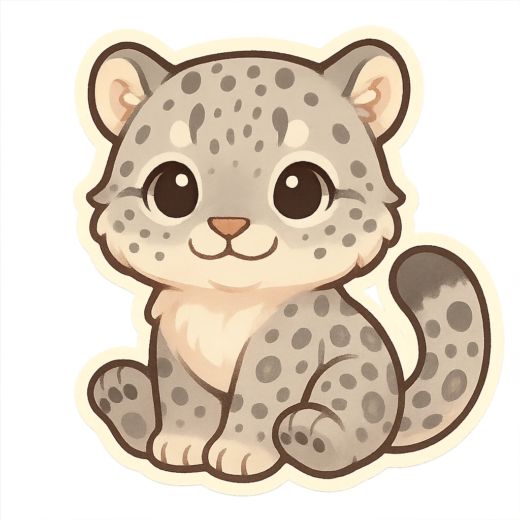 snow leopard emoji