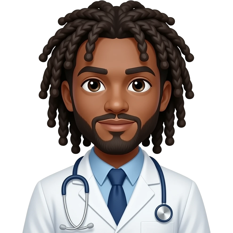 dreadlock doctor emoji