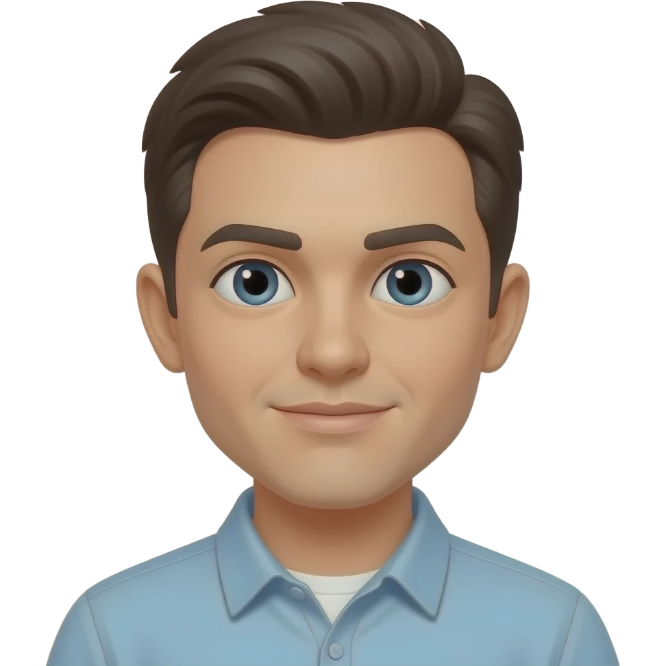 make the left eye looking at left and right looking at right emoji