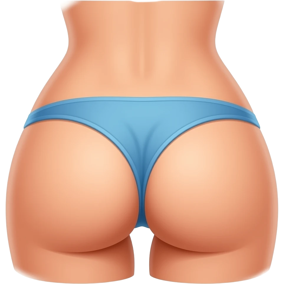 girl with blue thong on ass emoji