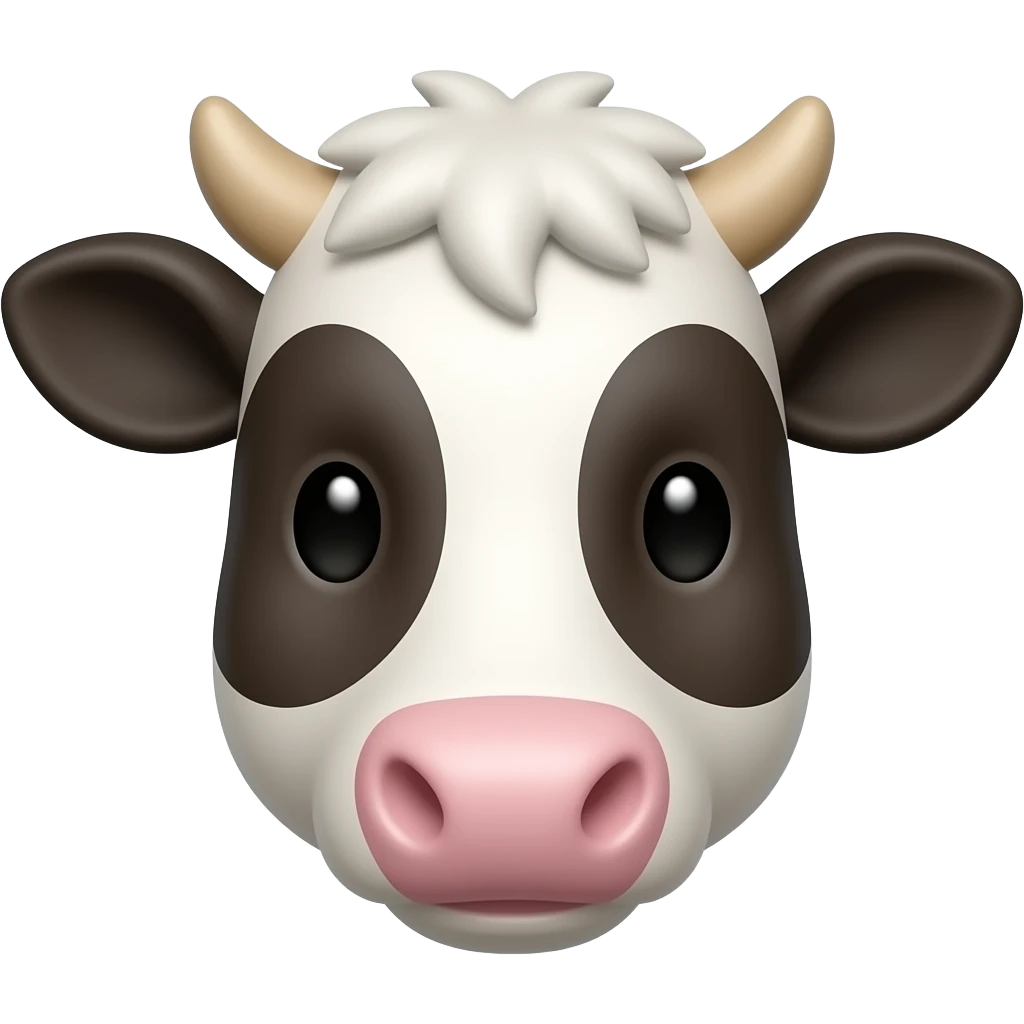 A small cow hed emoji