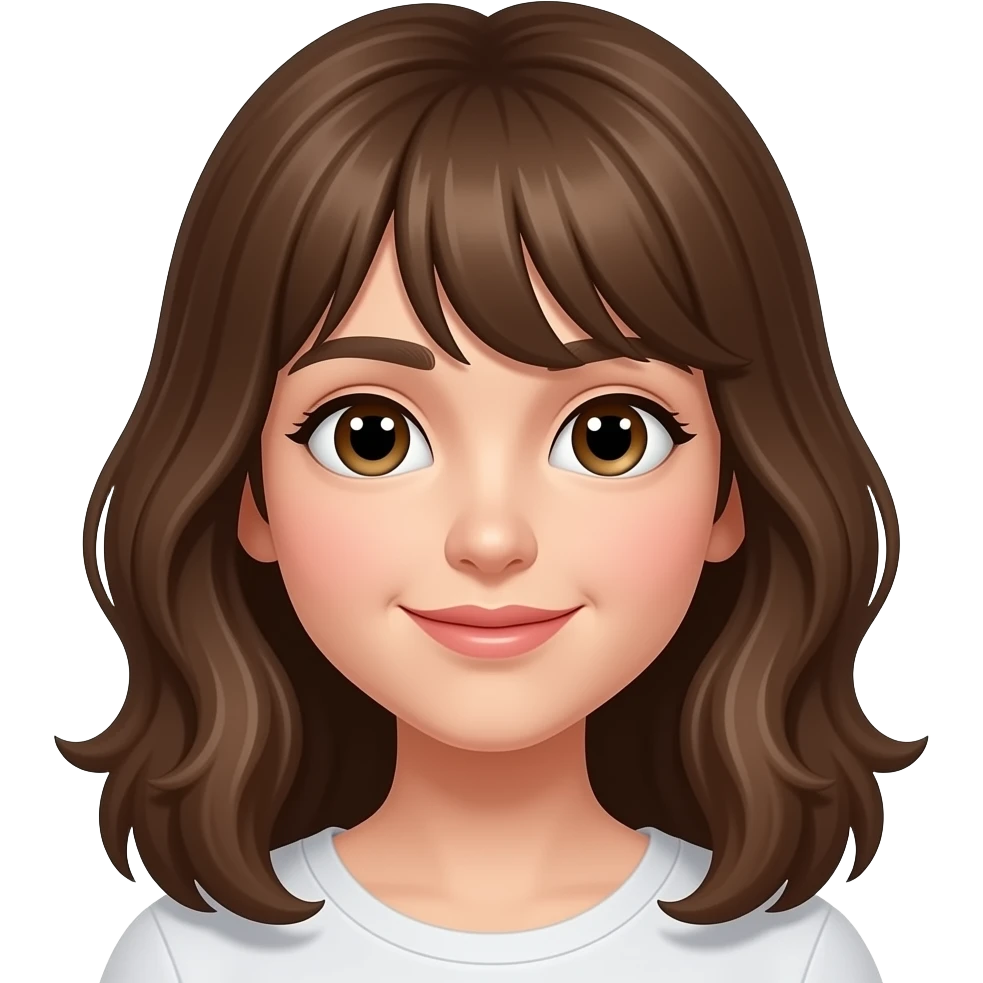 Remove the brown hair from this image. emoji
