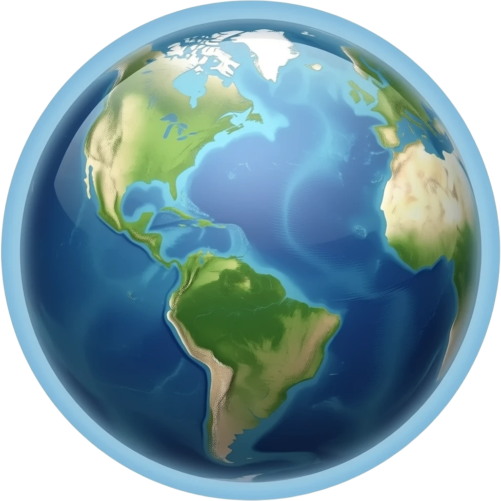 A hologram of planet Earth emoji