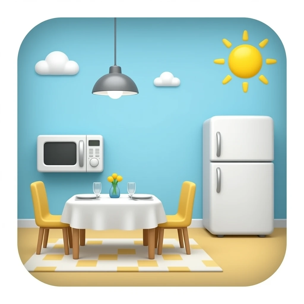 dining room cute clean smiley emoji microwave fridge inside smiley cute emoji