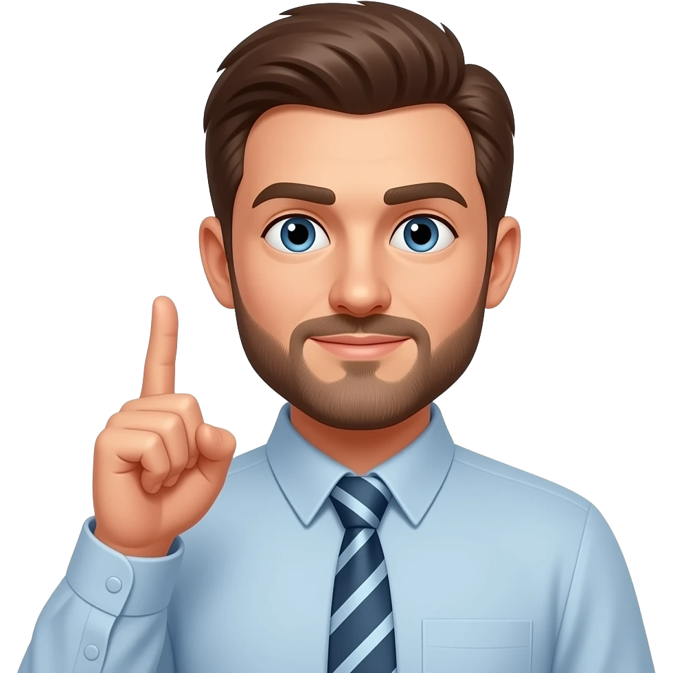 Мужчина задается вопросом emoji