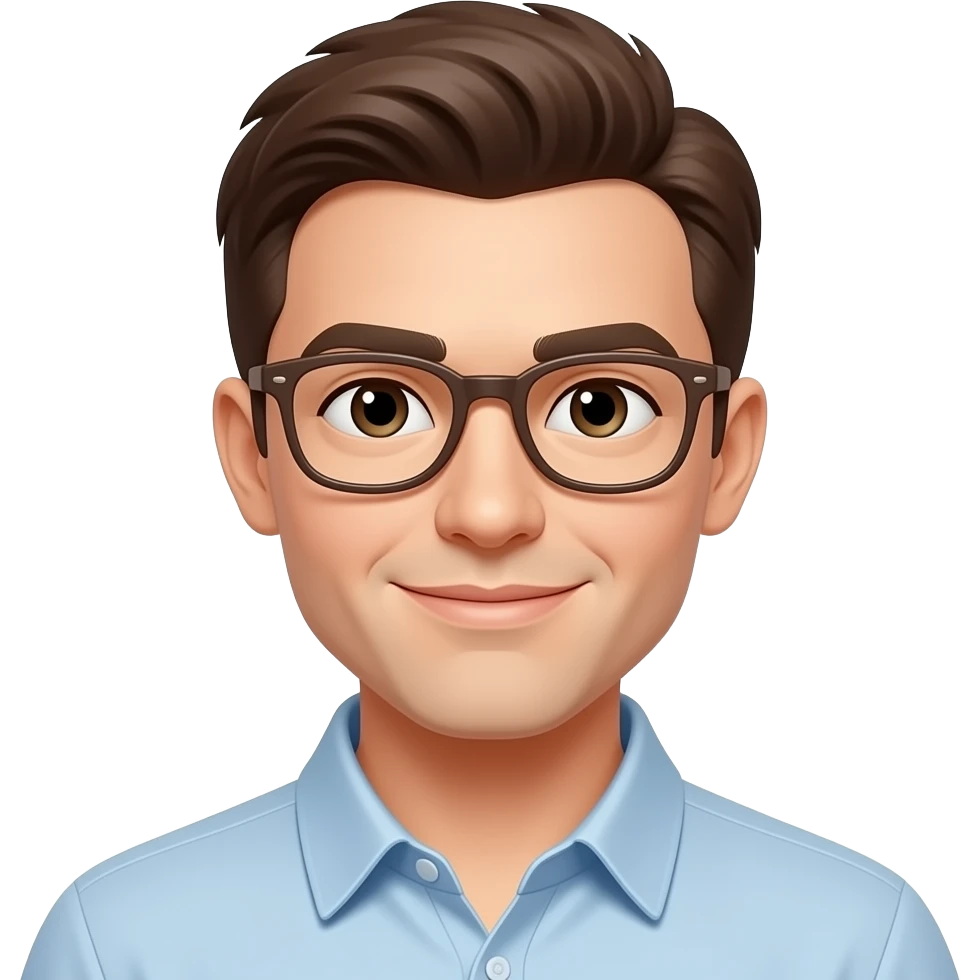 parfait mais avec des lunette marrons mais la même emoji