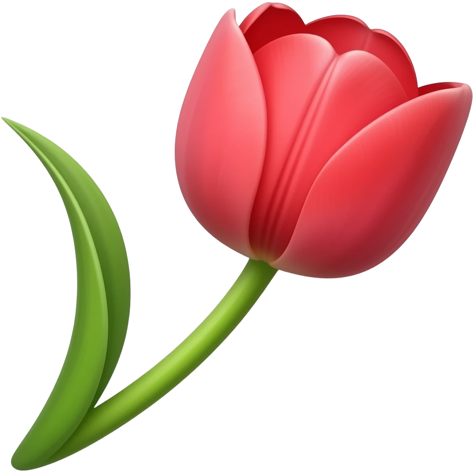 красный тюльпан emoji
