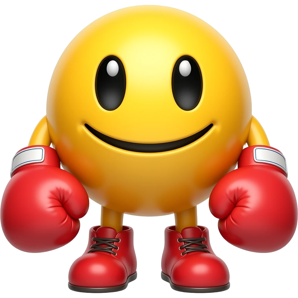 Boxing pac man emoji emoji