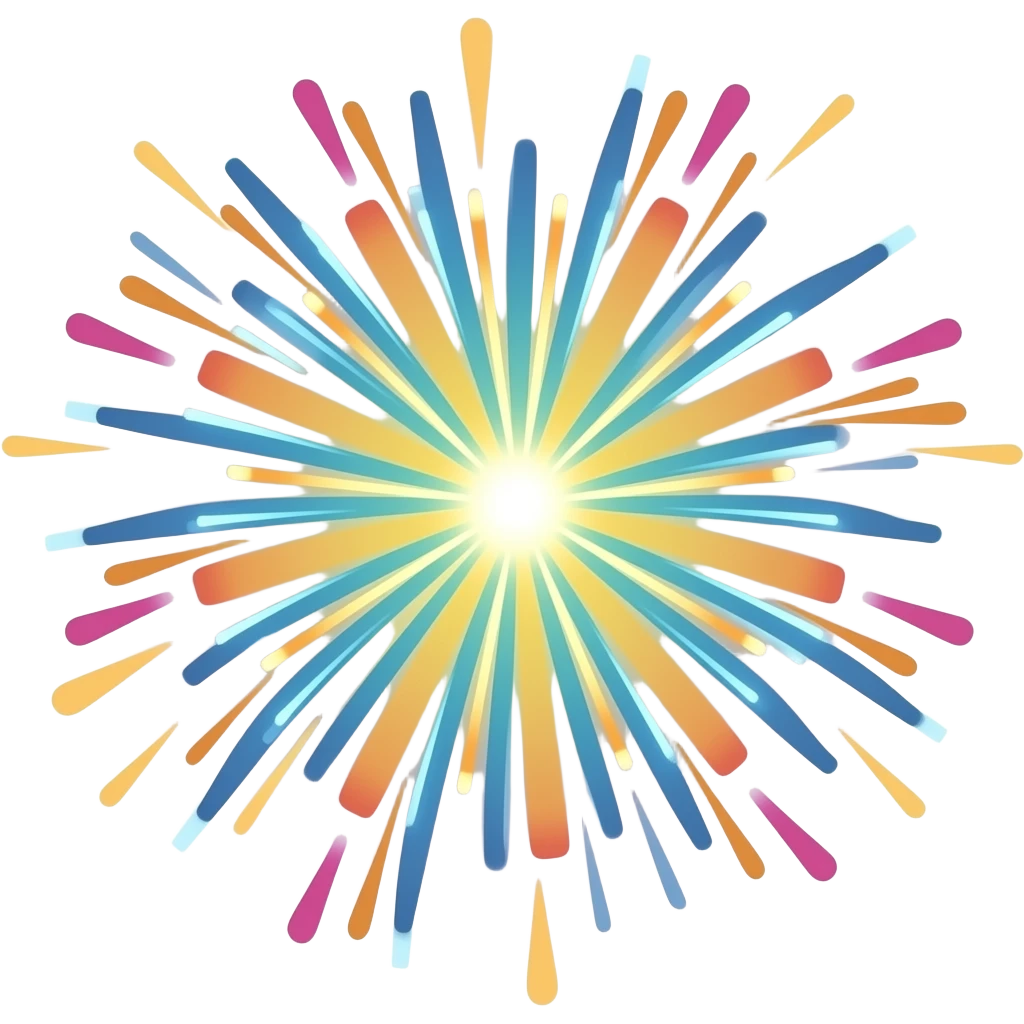 미니 폭죽 종이 emoji