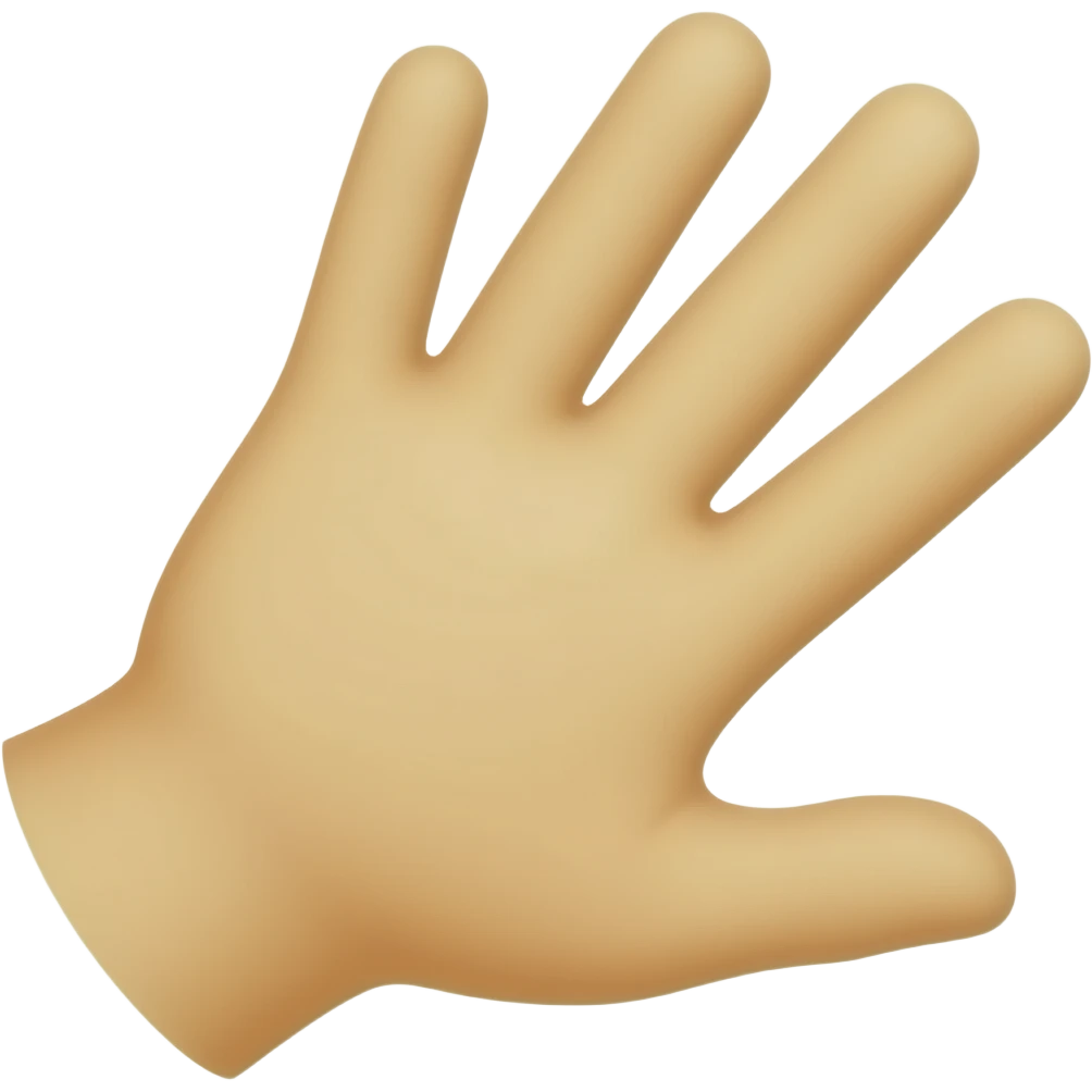 limp wrist gay hand emoji basic yellow color like 🫳🏼 but hanging down at wrist side view emoji