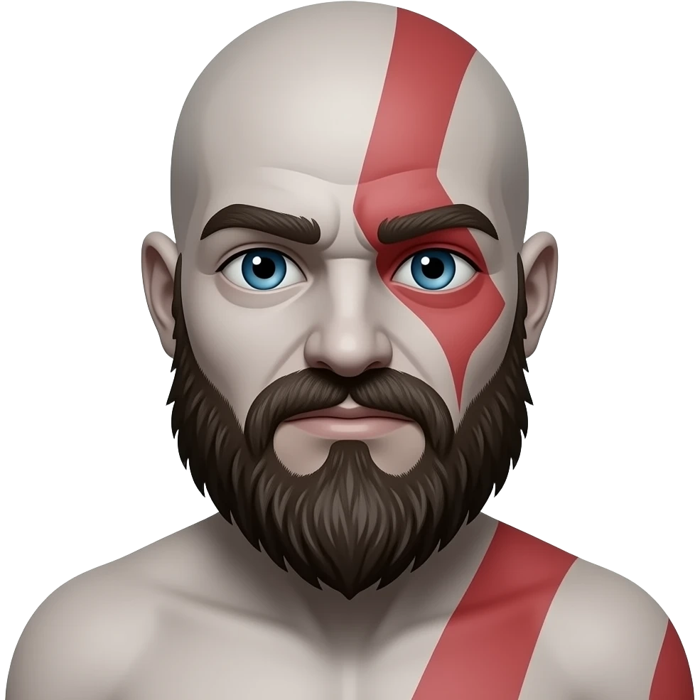 Create an emoji lf young kratos emoji