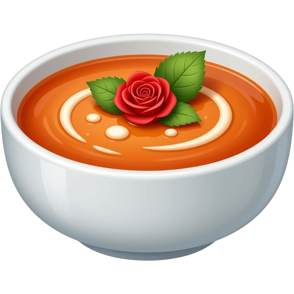 chicken rose tomato soup emoji