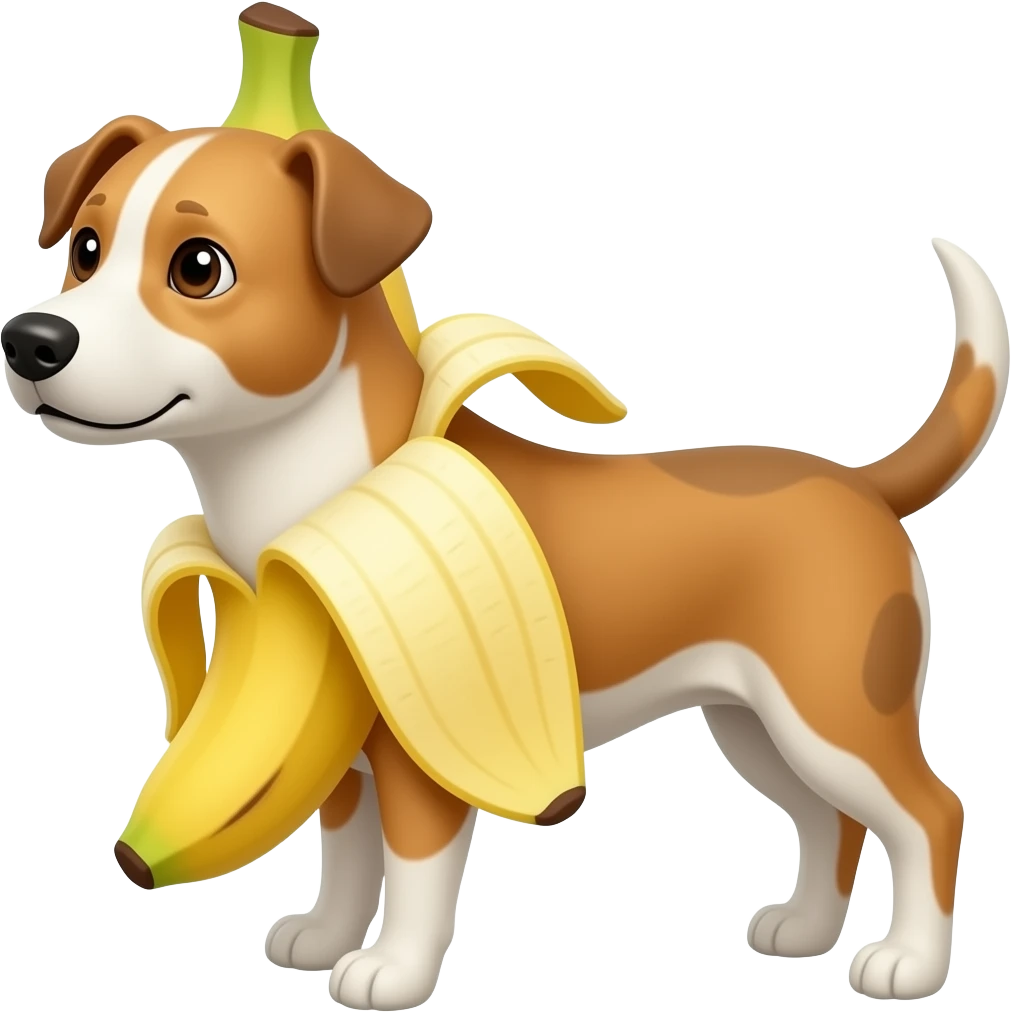 animal name: banana Dog emoji