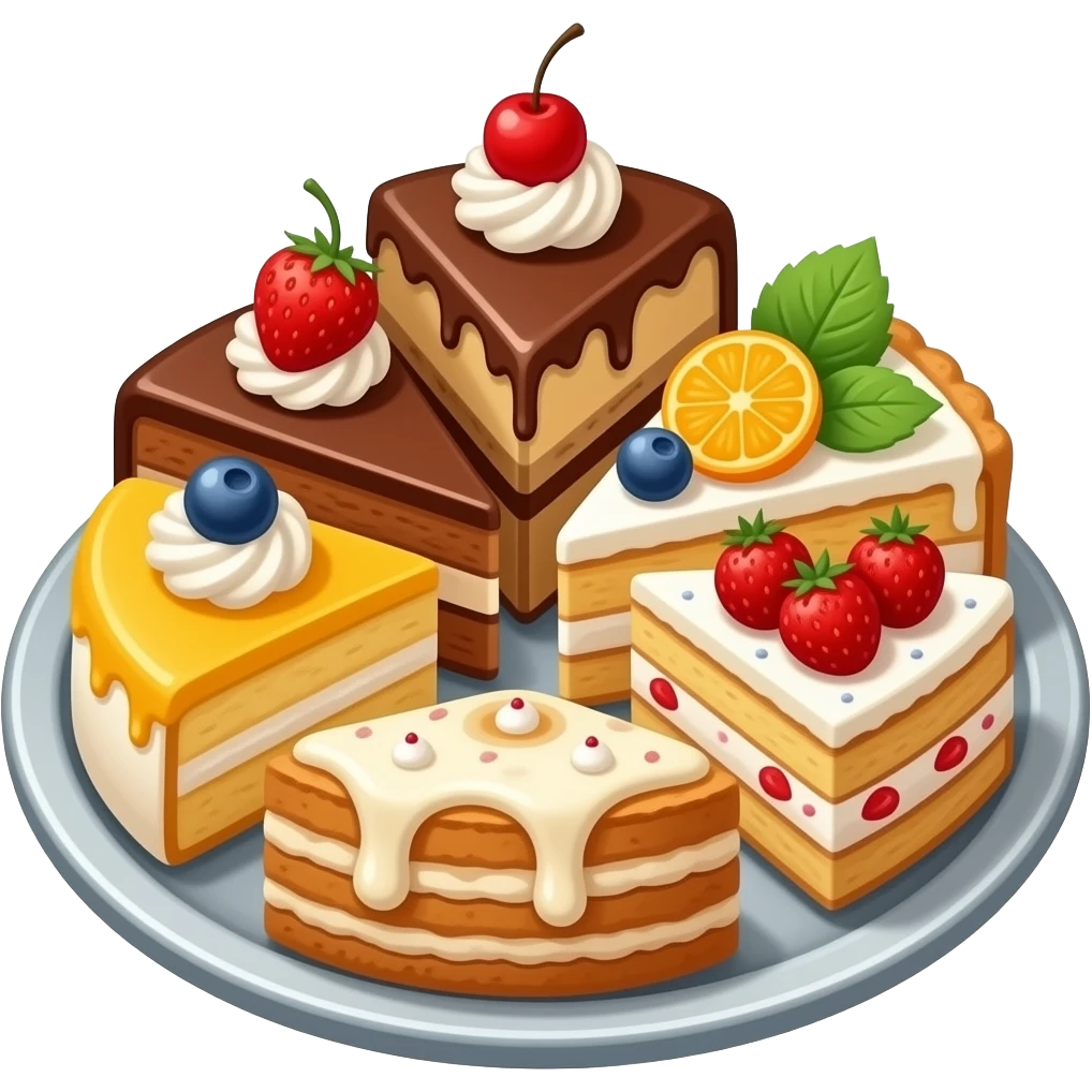 DIFFERENT TYPES OF CAKES emoji