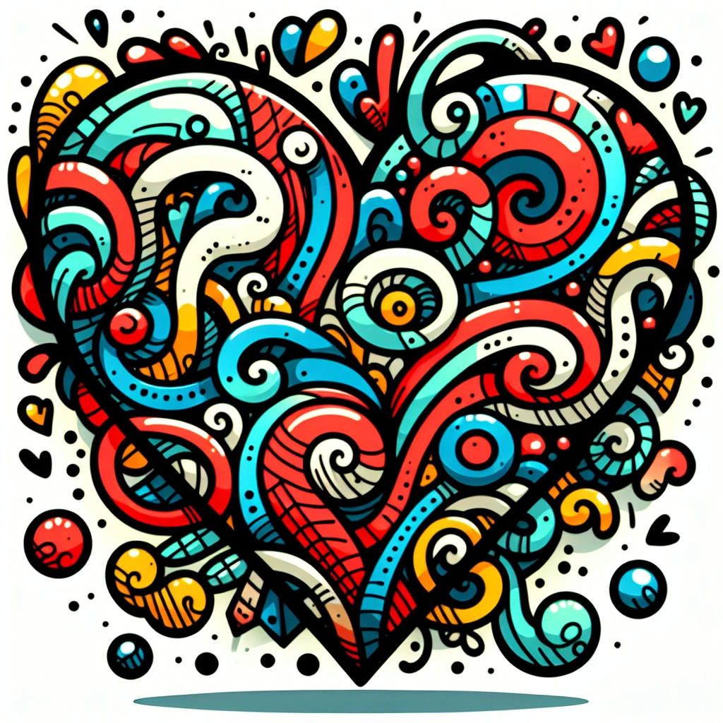 heart symbol, Dall-E 3 style emoji