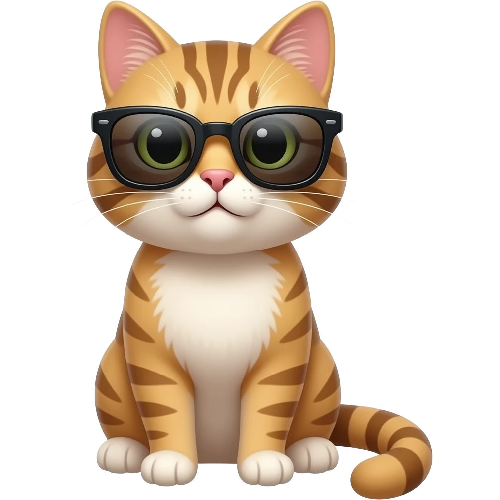 Cat wearing sunglasses emoji