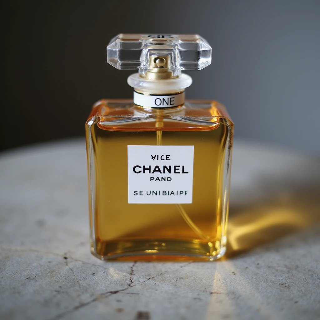 Remove background, keep only the realistic Chanel perfume bottle, preserve glass reflections, transparent background. emoji