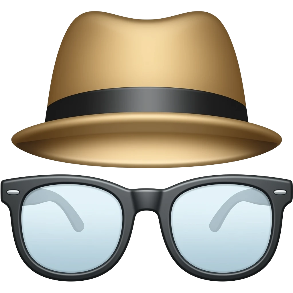hat with glasses emoji