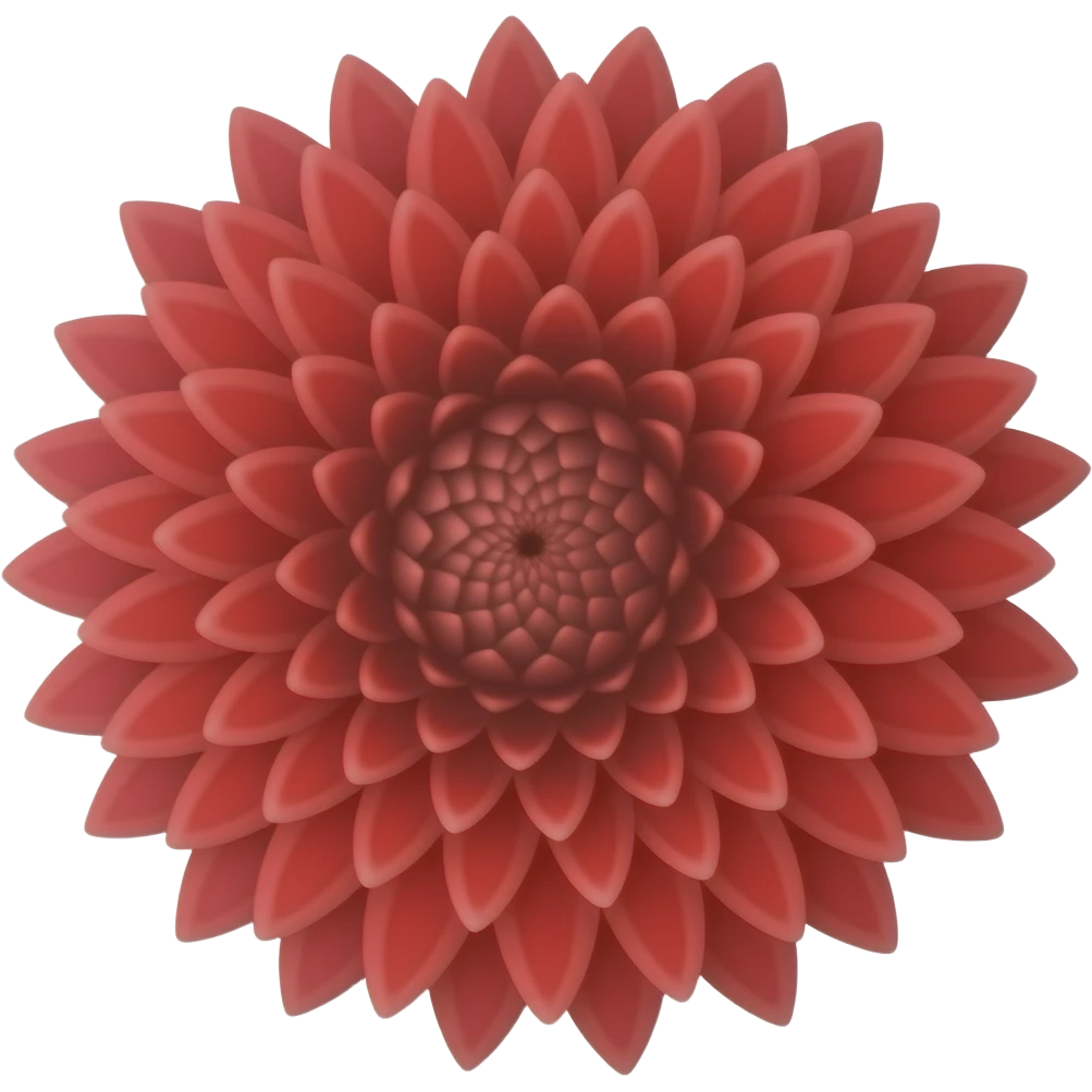 chrysanthemum flower full red emoji