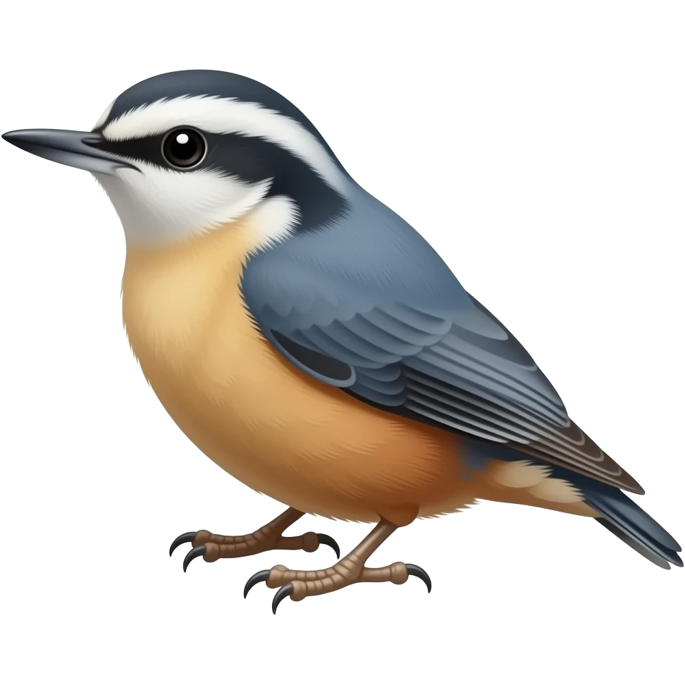 A red-breasted nuthatch emoji