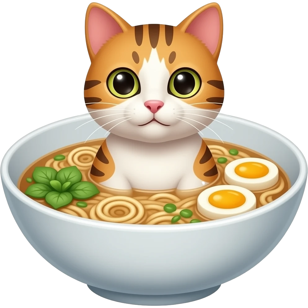 Ramen cat emoji