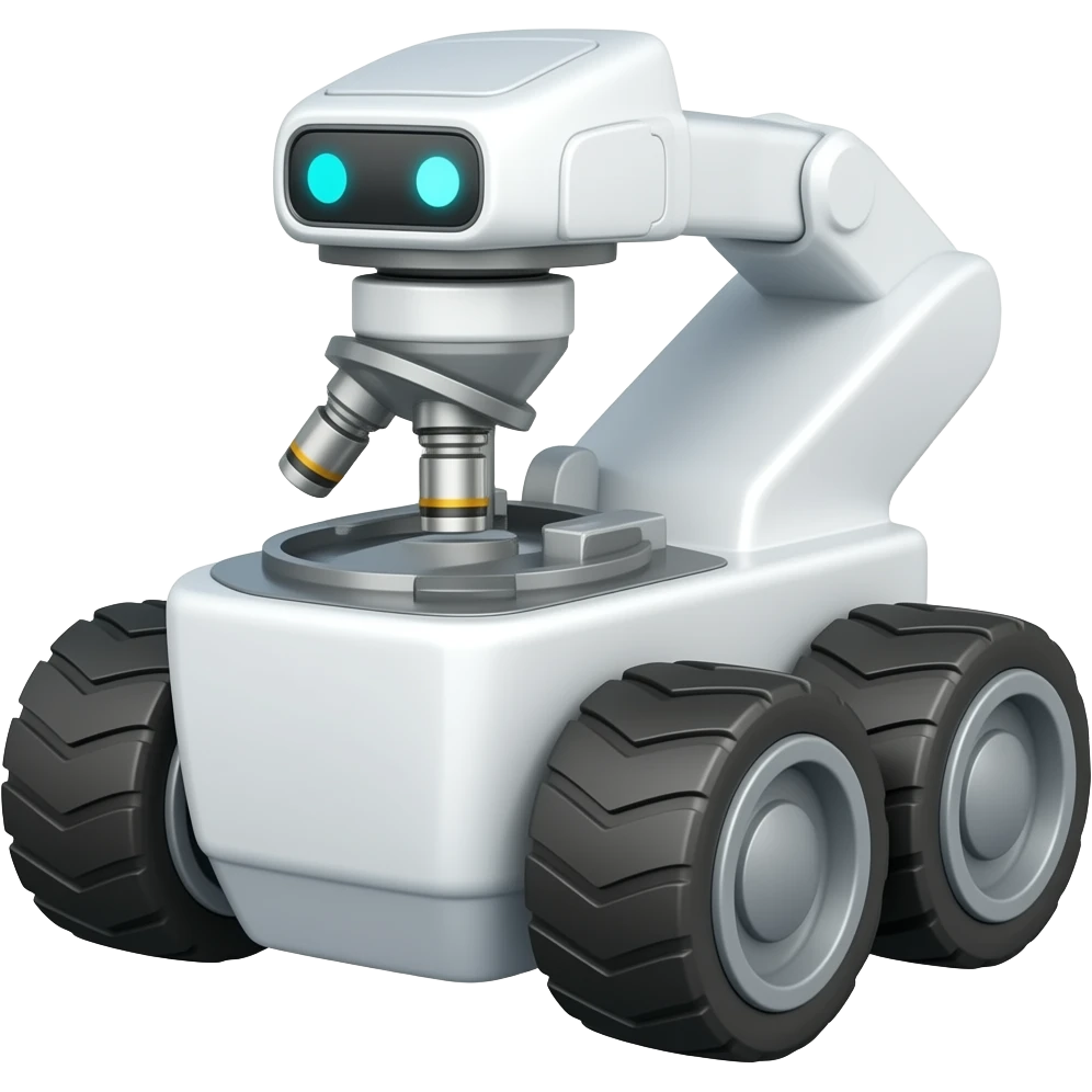 Wheeled robotic milimastic food design emoji