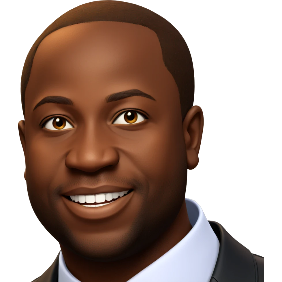 confident dark-skinned male portrait emoji