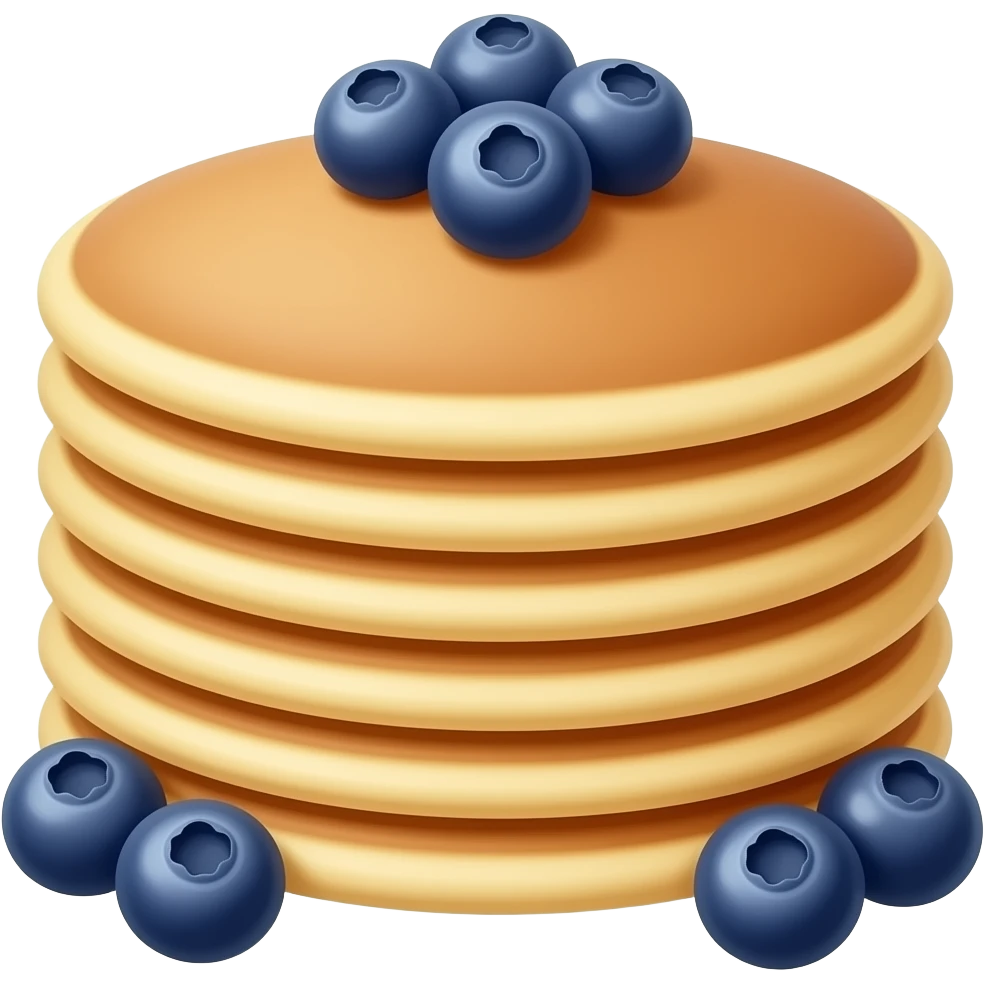 blueberry pancakes emoji