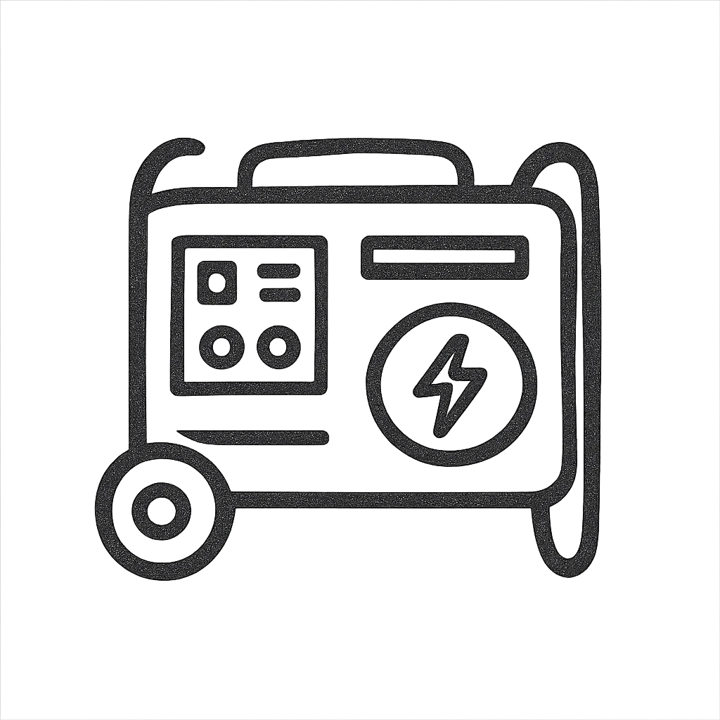 computer generator, hand drawn black outline style emoji