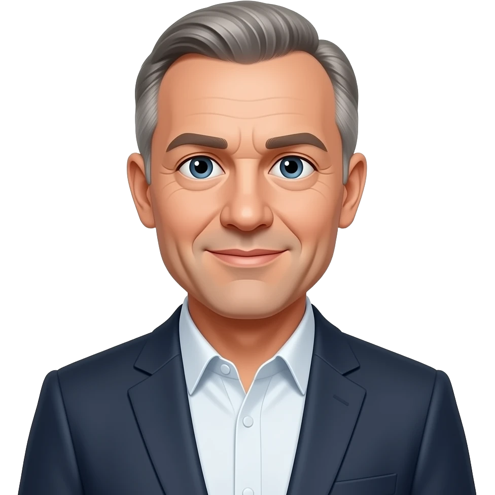 standing middle-age bald white man no facial hair suit jacket emoji