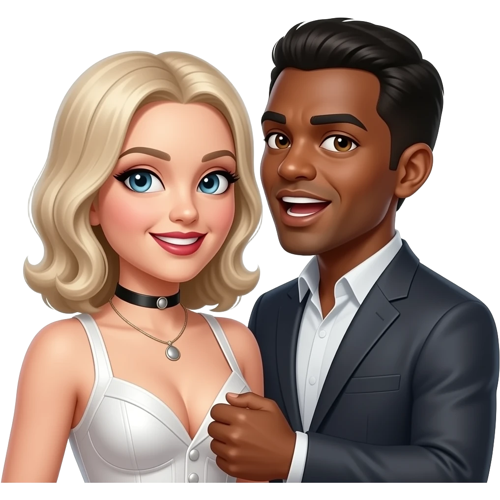 White Crossdresser get banged by Black Guy emoji