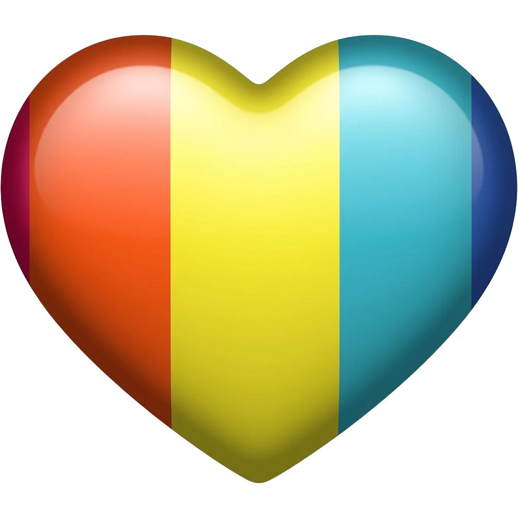 Progress flag heart red, orange, yellow, green, blue, violet, white, pink, light blue, brown, black emoji