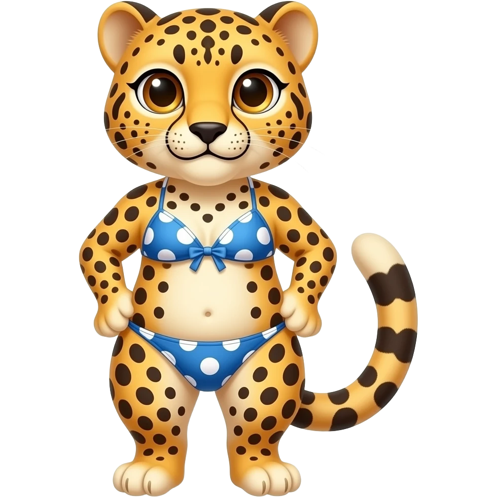 cheetah bikini emoji emoji