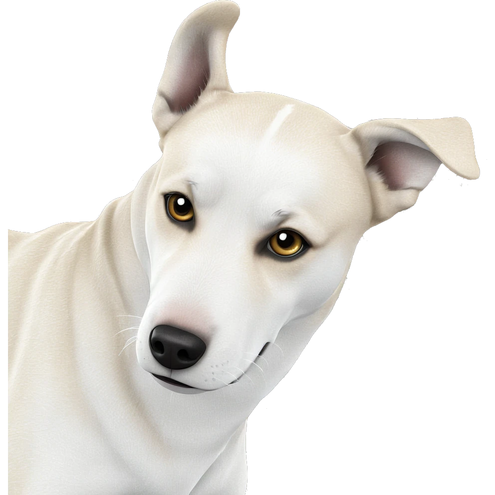 dog among leaves in nature emoji