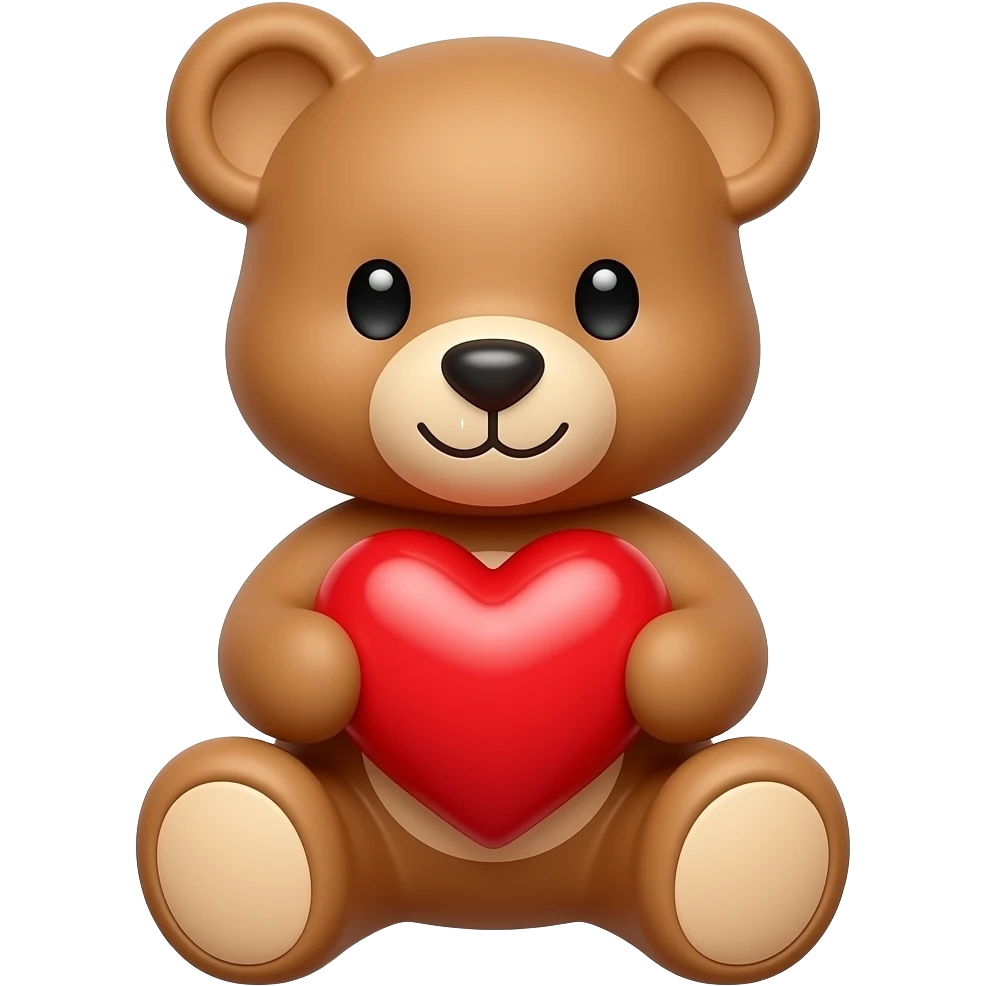 This teddy bear 🧸 holding a heart emoji