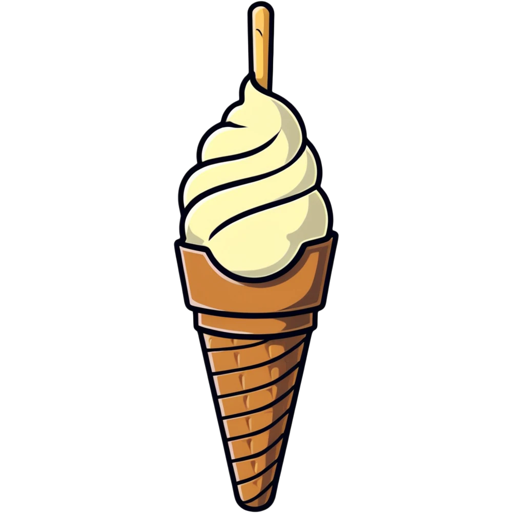 helado granizado, vanilla ice cream with small crunchy ice pieces or chocolate chips emoji